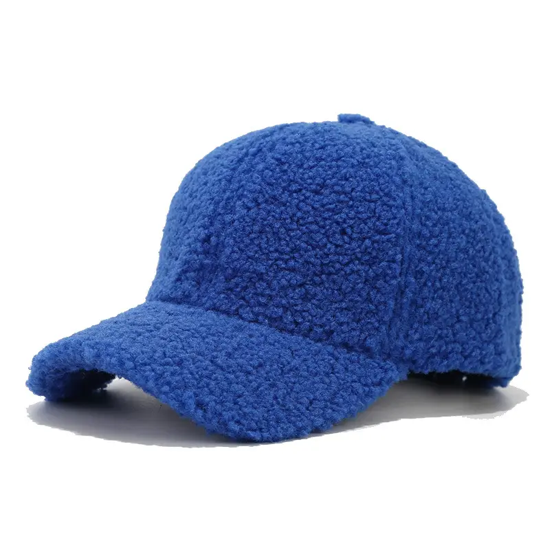 Women Wool Baseball Cap Grey Winter Warm - Image 8
