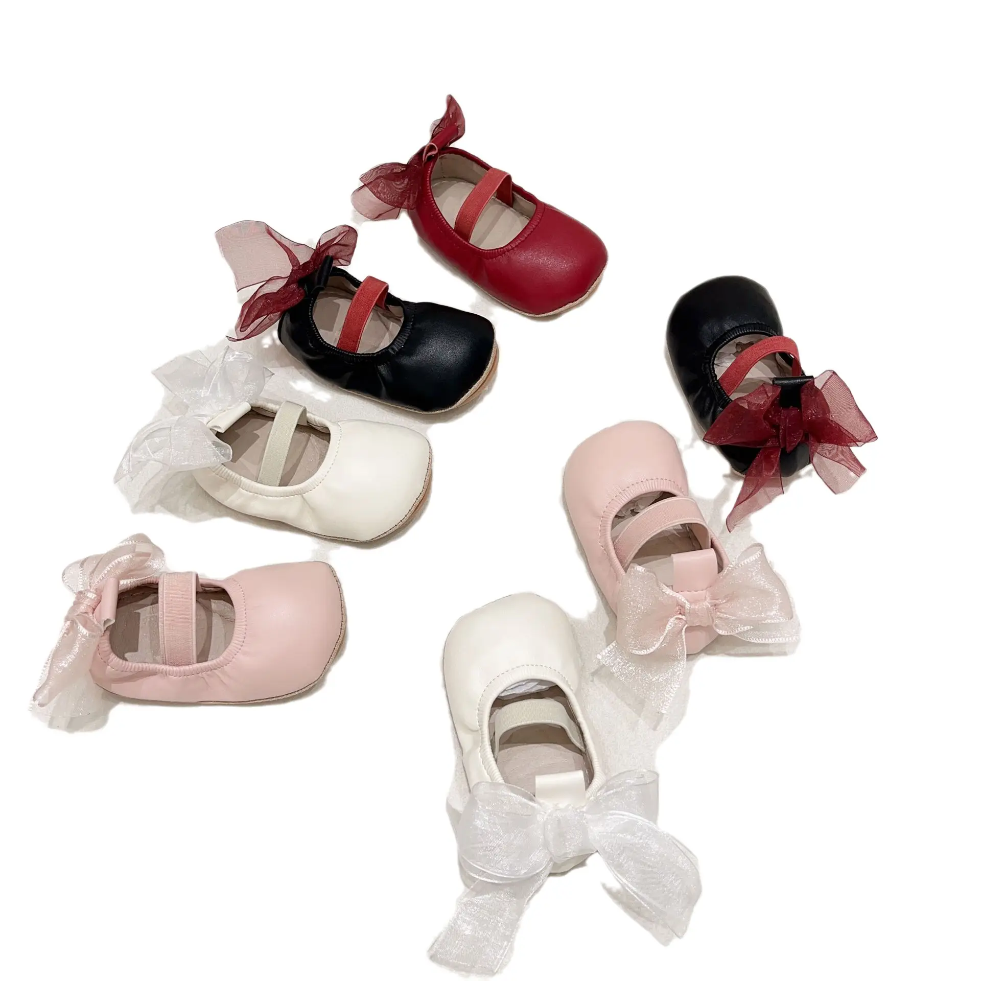 Korean Style Baby Shoes for Girls with Soft Non-Slip Soles