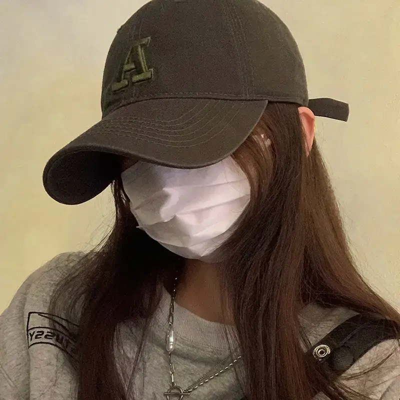 Women American Logo Baseball Cap with Wide Brim - Image 9