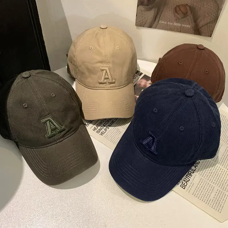 Women American Logo Baseball Cap with Wide Brim - Image 12