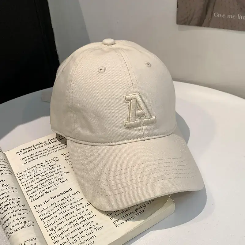 Women American Logo Baseball Cap with Wide Brim - Image 2