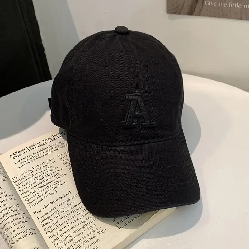 Women American Logo Baseball Cap with Wide Brim - Image 3