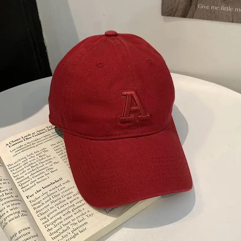 Women American Logo Baseball Cap with Wide Brim - Image 7