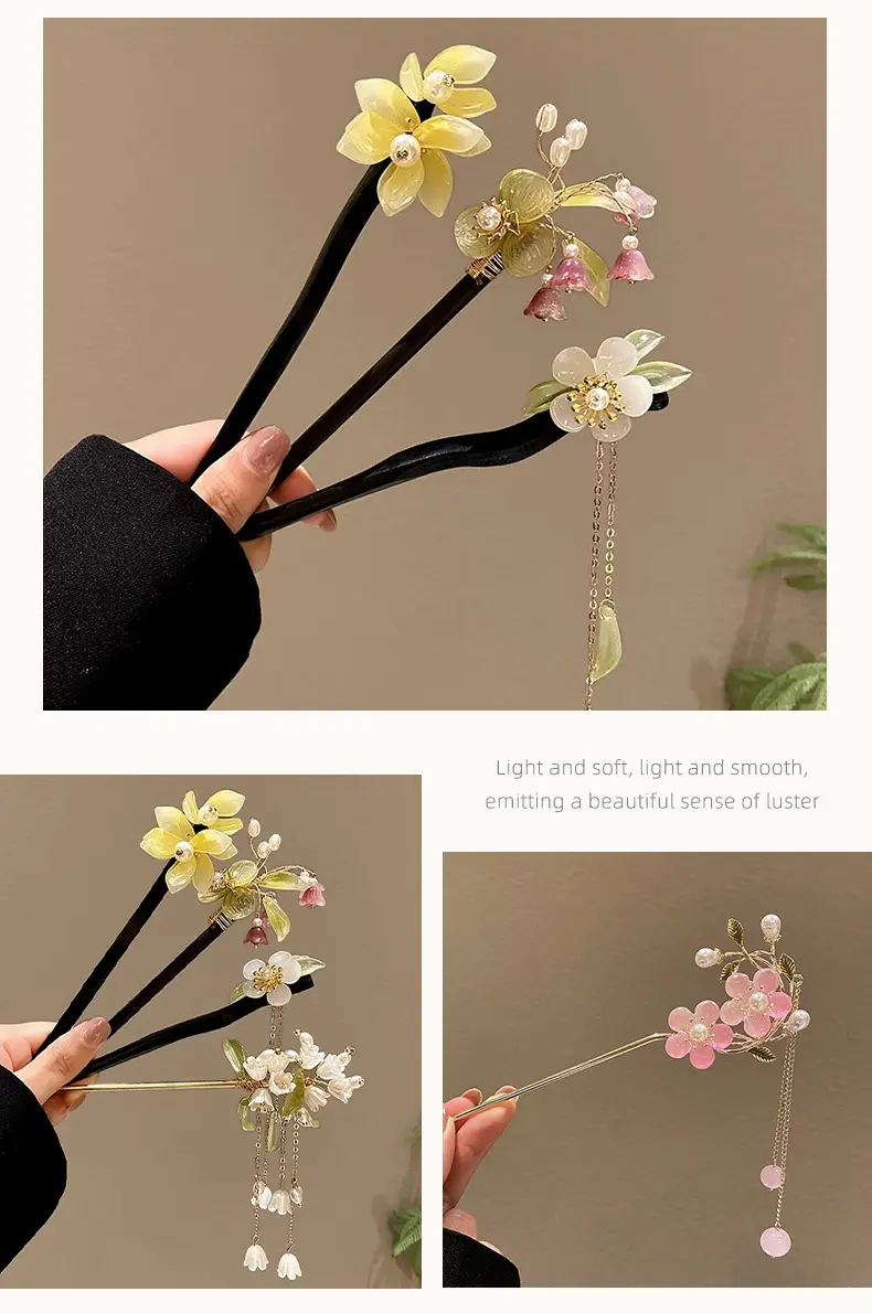 Magnolia Flower Hairpin Women Ancient Style Hanfu Hairpin — feature 37