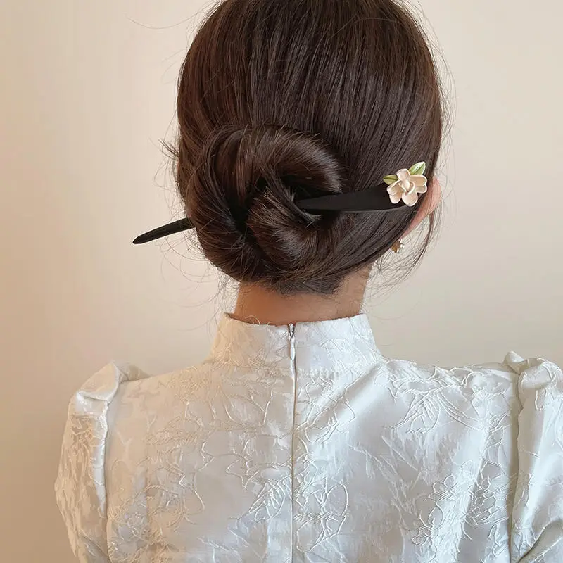 Magnolia Flower Hairpin Women Ancient Style Hanfu Hairpin - Image 24