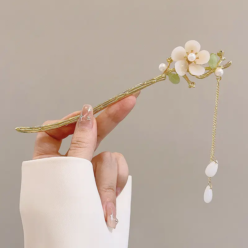 Magnolia Flower Hairpin Women Ancient Style Hanfu Hairpin - Image 53
