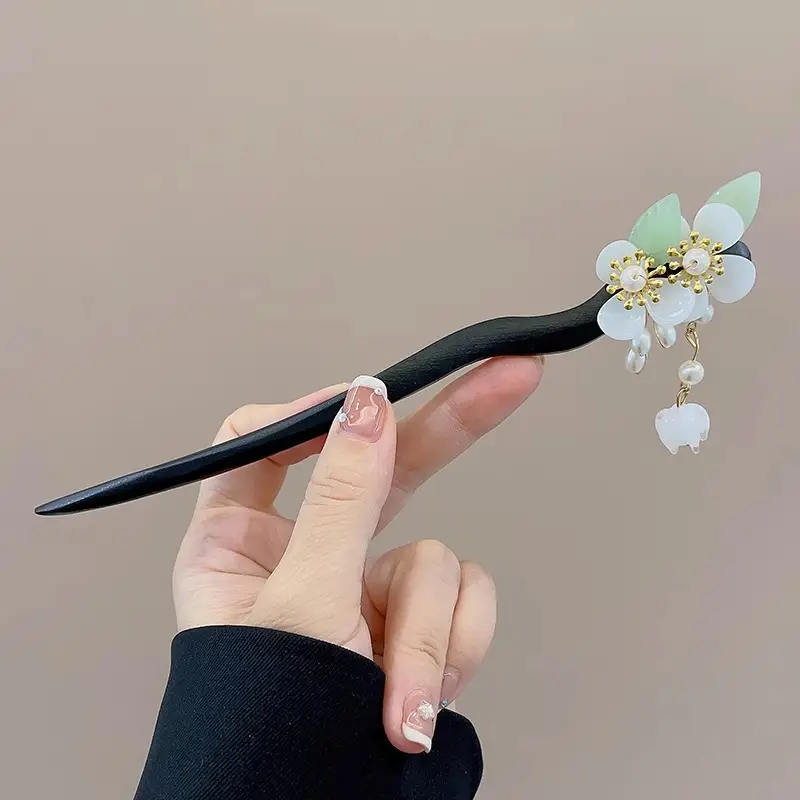 Magnolia Flower Hairpin Women Ancient Style Hanfu Hairpin - Image 77