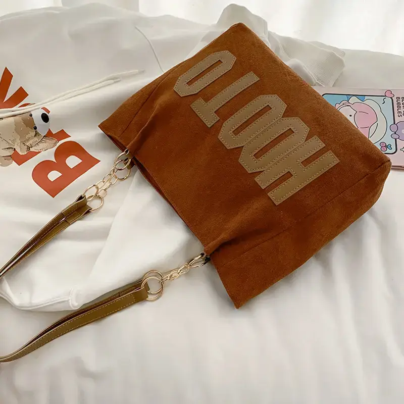 Canvas College Bag Large Capacity 2022 Autumn Commute Tote