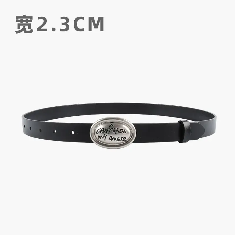 Women's Genuine Leather Belt Classic Simple Casual Pants Jeans