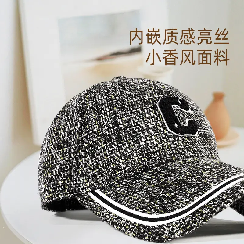Women's C-Embossed Baseball Cap Small White - Image 3