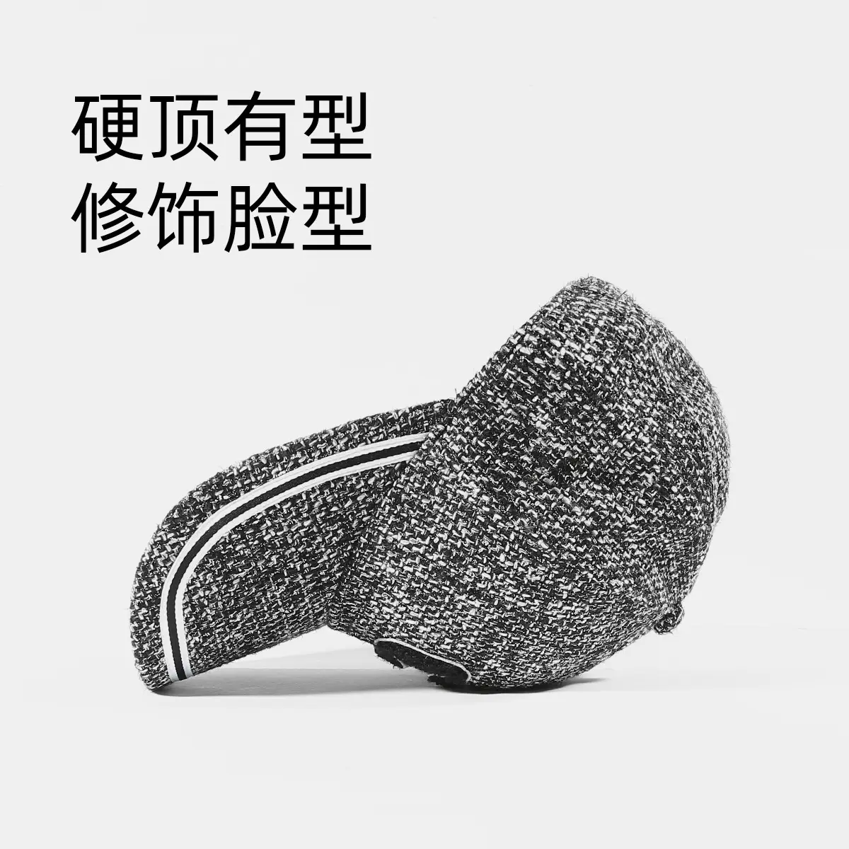 Women's C-Embossed Baseball Cap Small White - Image 4