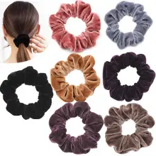 20 Pcs Soft Satin Hair Bands for Women — feature 31