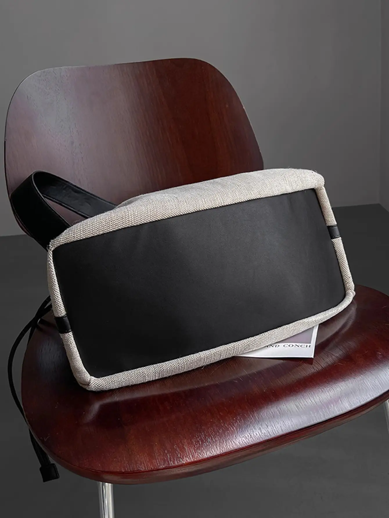 Canvas Travel Bag Large Single Shoulder Black — feature 5