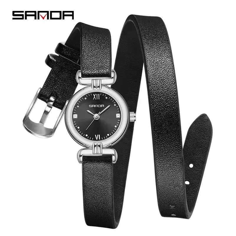 Sanda Women's Rose Gold Mesh Watch Quartz - Image 11