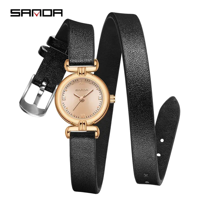Sanda Women's Rose Gold Mesh Watch Quartz - Image 13