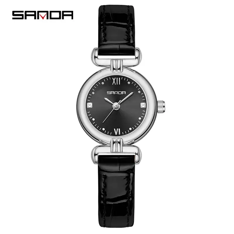 Sanda Women's Rose Gold Mesh Watch Quartz - Image 3