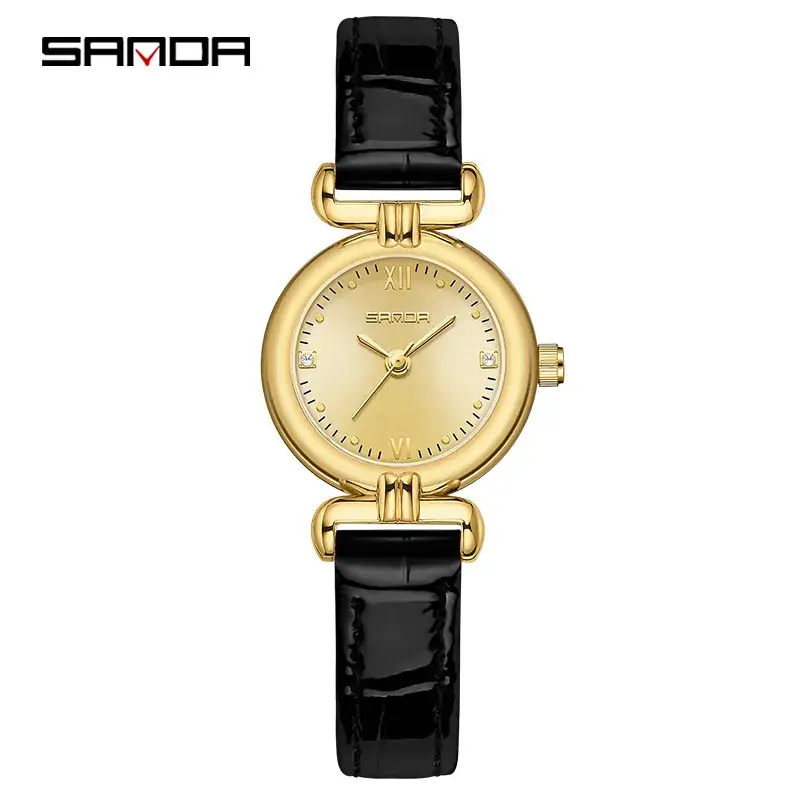 Sanda Women's Rose Gold Mesh Watch Quartz - Image 4