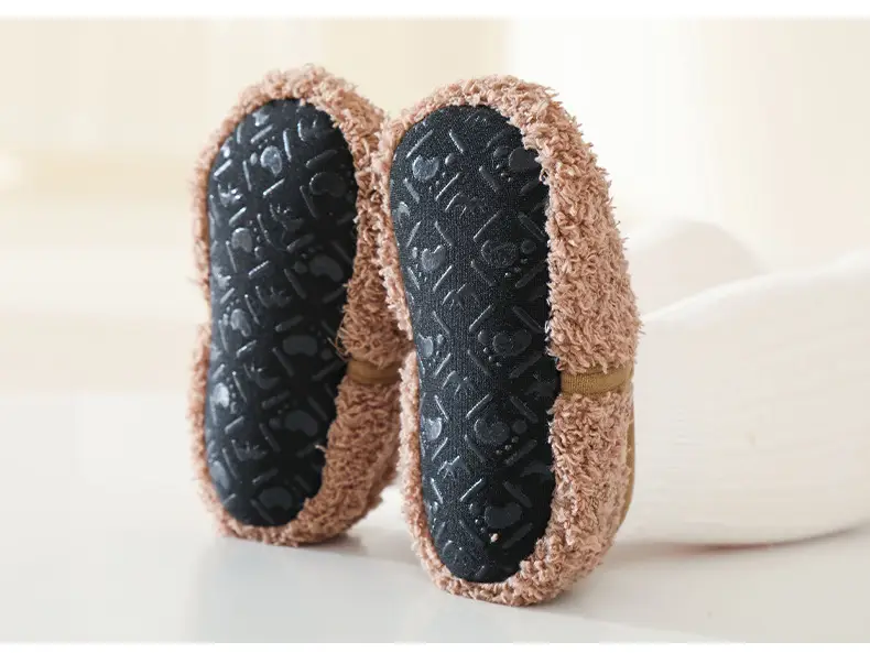 Blue Cartoon Baby Slippers with Embroidered Design β feature 11