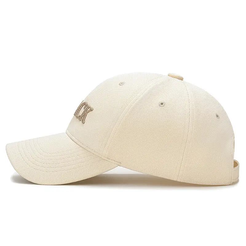 Men's Black Embroidered Baseball Cap with Curved Eave - Image 8