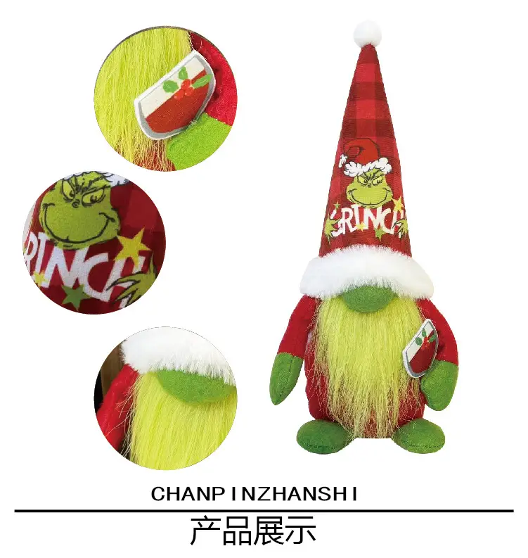 American Christmas Grinch Doll with Hat & Boots — feature 5