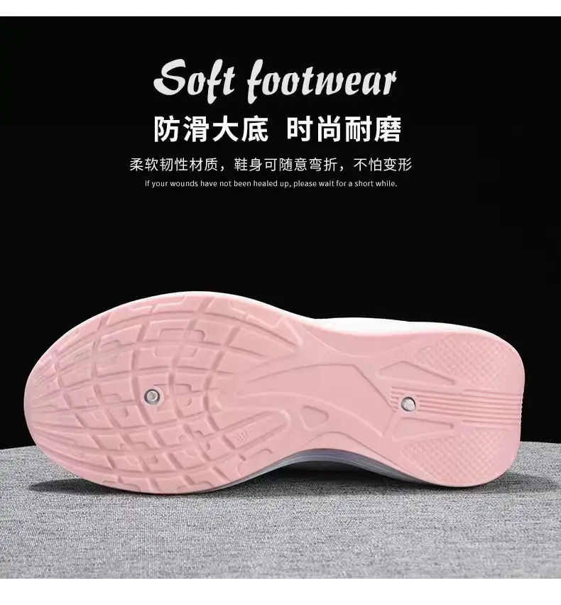 Spring and Summer new sneaker female students flying woven mesh surface breathable travel casual shoes trendy versatile shoes for children Wholesale — feature 9
