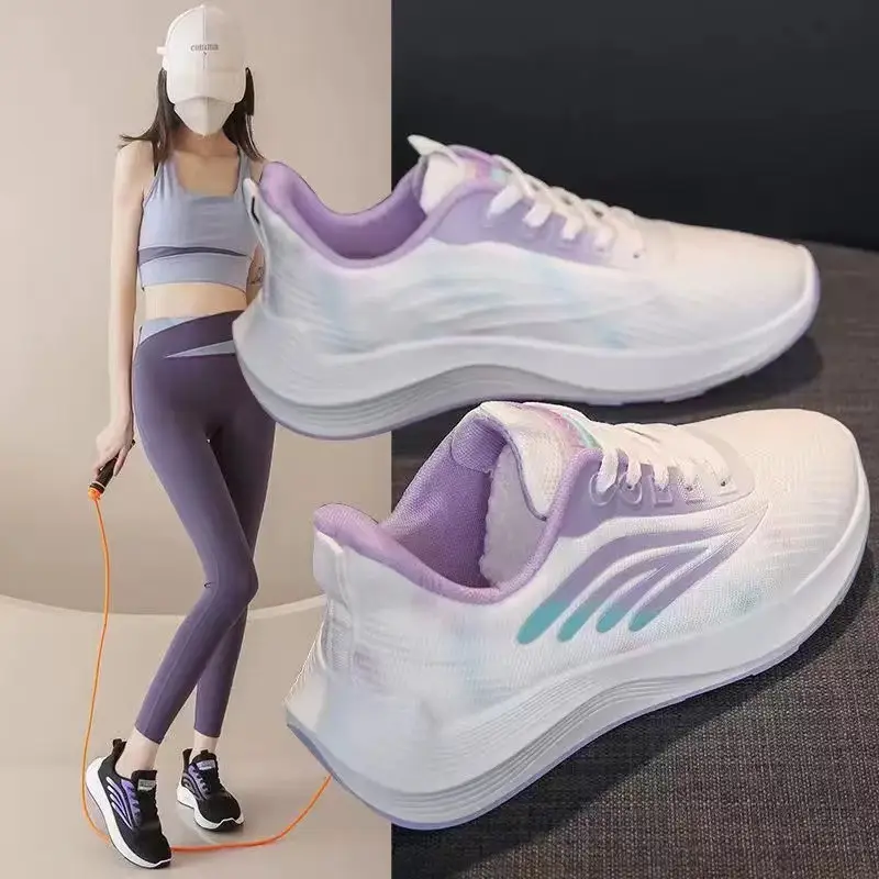 Spring and Summer new sneaker female students flying woven mesh surface breathable travel casual shoes trendy versatile shoes for children Wholesale — feature 11