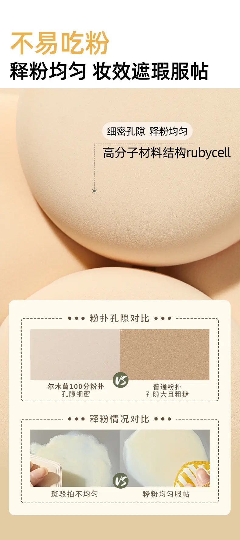 Ermu Grape Dual-Purpose Makeup Egg Cushion Foundation — feature 5