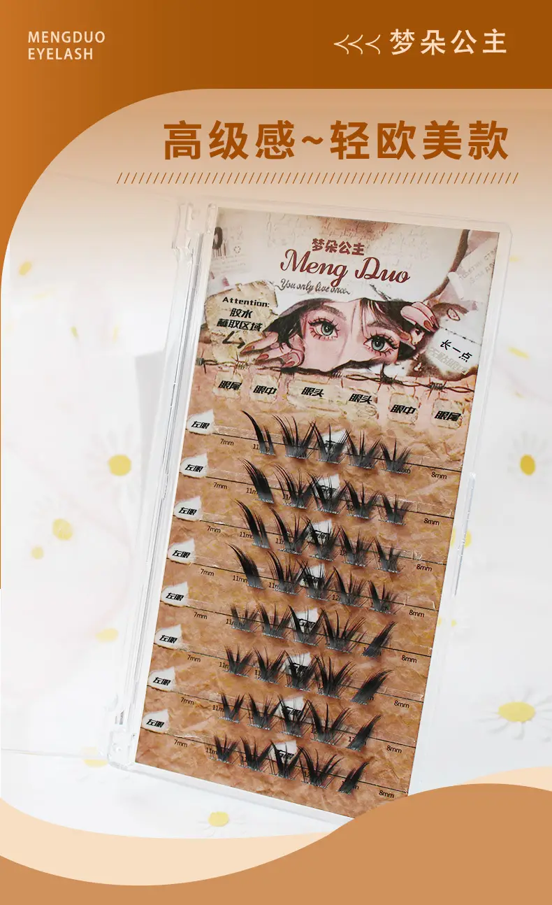 High-Grade Asian Mixed-Blood False Eyelashes Super Fox Series — feature 1