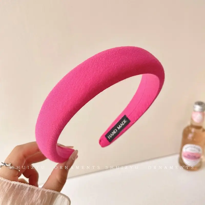 Pink High Skull Wide Edge Hair Band for Women - Image 17