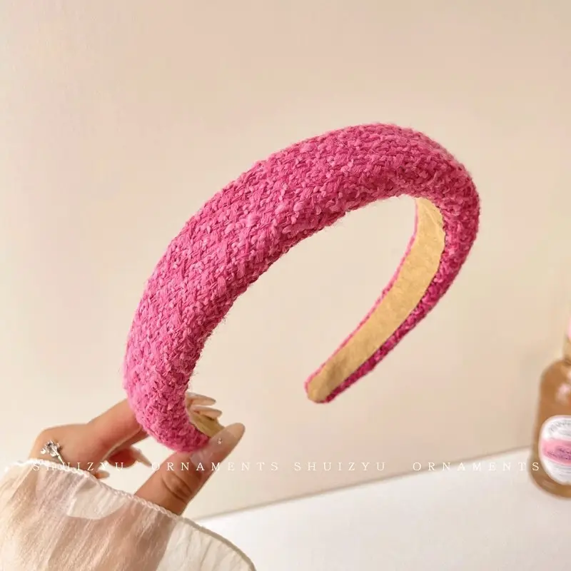 Pink High Skull Wide Edge Hair Band for Women - Image 18
