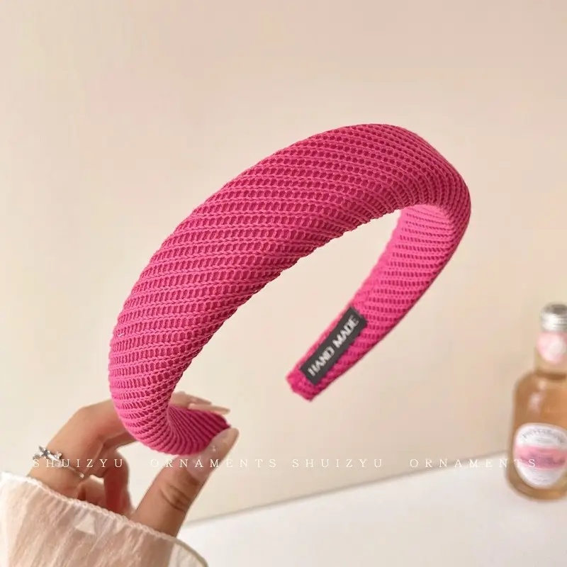 Pink High Skull Wide Edge Hair Band for Women - Image 2