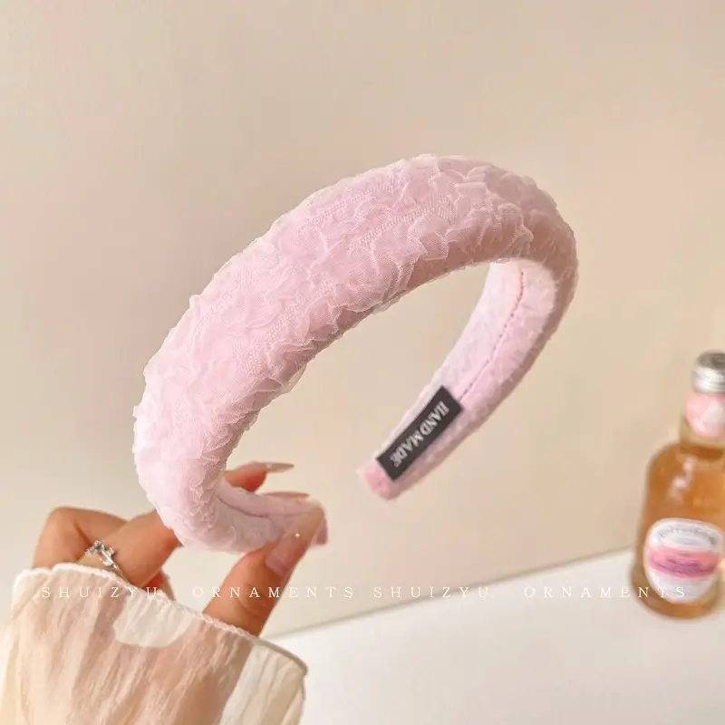 Pink High Skull Wide Edge Hair Band for Women - Image 6