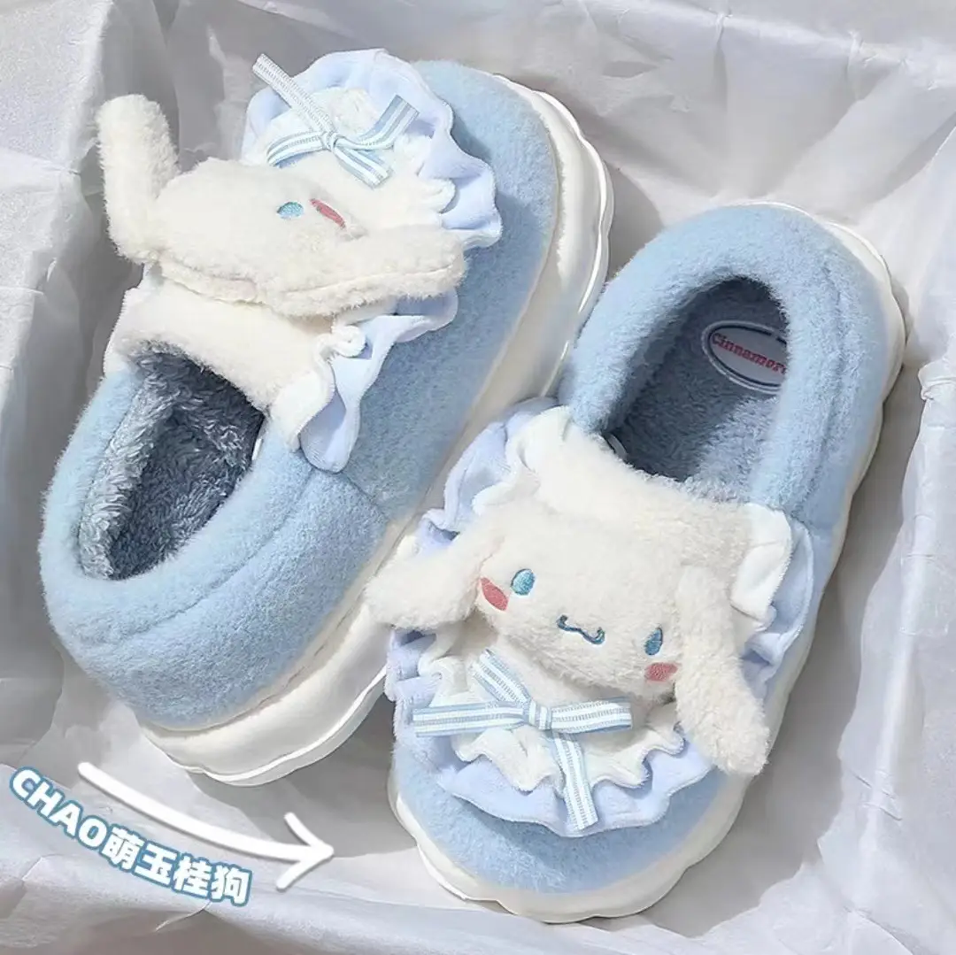 Women Winter Cinnamon Dog Slippers Warm Non-Slip 2025 - Image 4