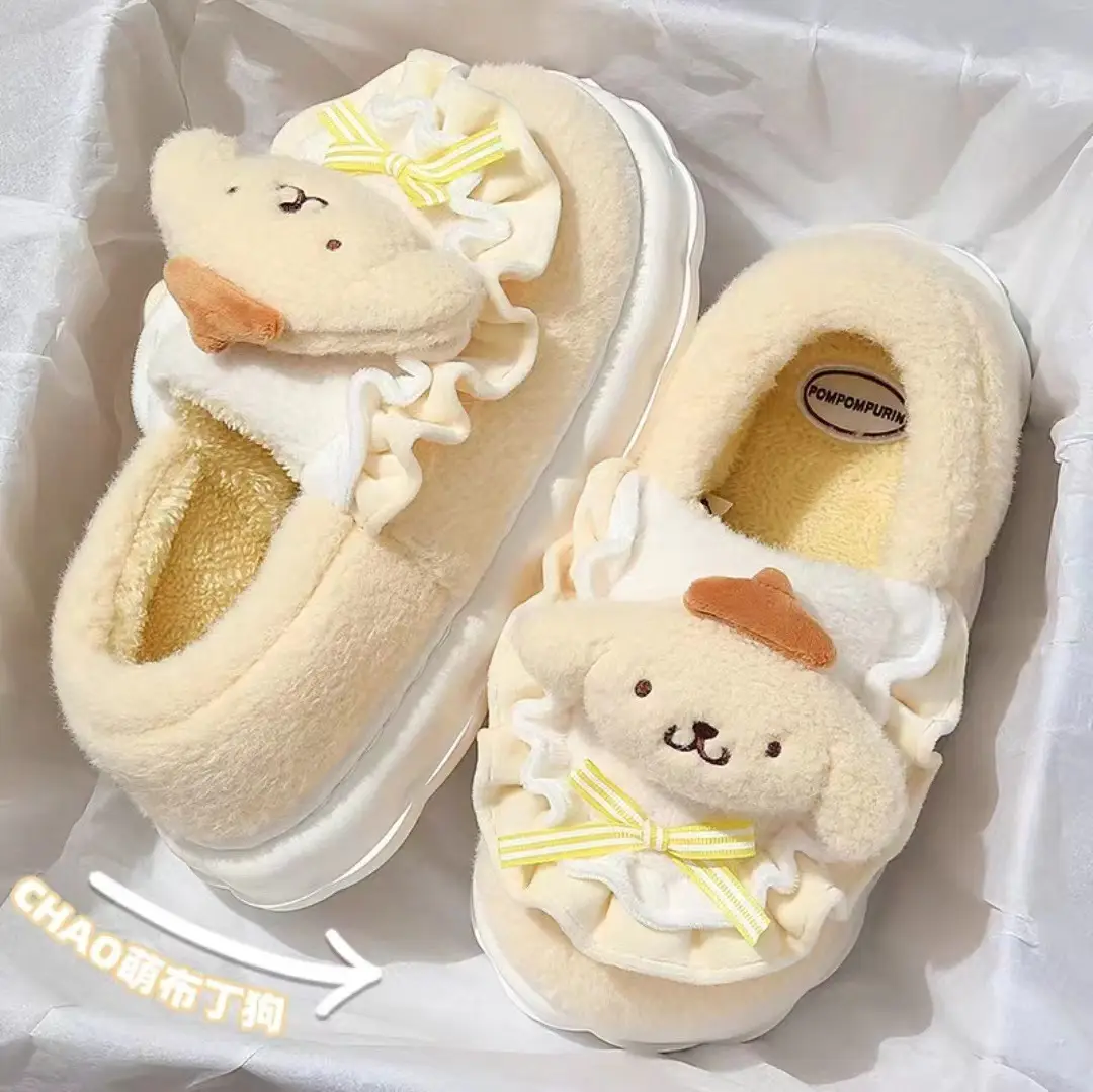 Women Winter Cinnamon Dog Slippers Warm Non-Slip 2025 - Image 6