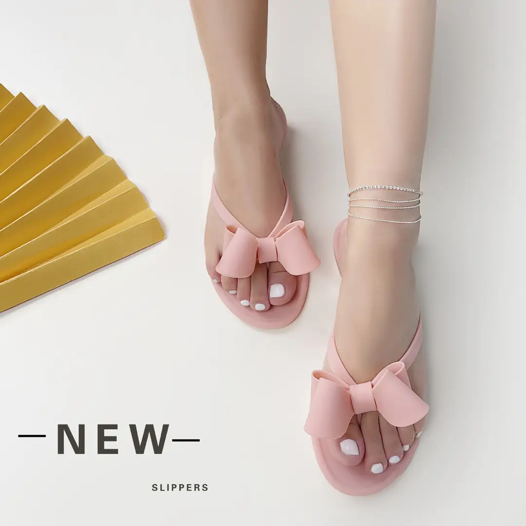 Temu Dropshipping Y2 Hot-Selling Foreign Trade Jelly Butterfly Pvc Sandals Women's Flat Shoes Affordable Fashionable Plastic Summer Shoes - Image 7