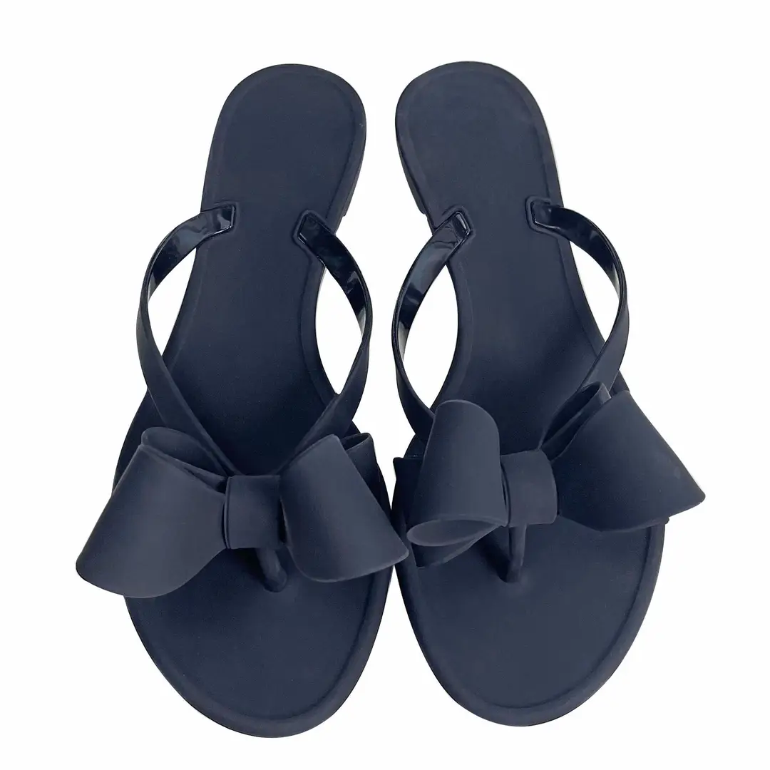 Temu Dropshipping Y2 Hot-Selling Foreign Trade Jelly Butterfly Pvc Sandals Women's Flat Shoes Affordable Fashionable Plastic Summer Shoes - Image 2