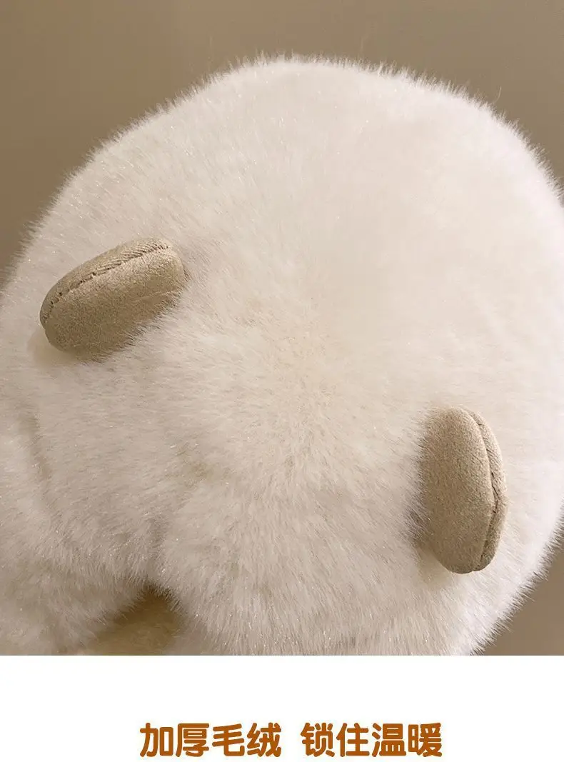 Cotton slippers women's winter thickened plush warm Internet celebrity cartoon cute home thick bottom non-slip slippers cartoon winter — feature 7