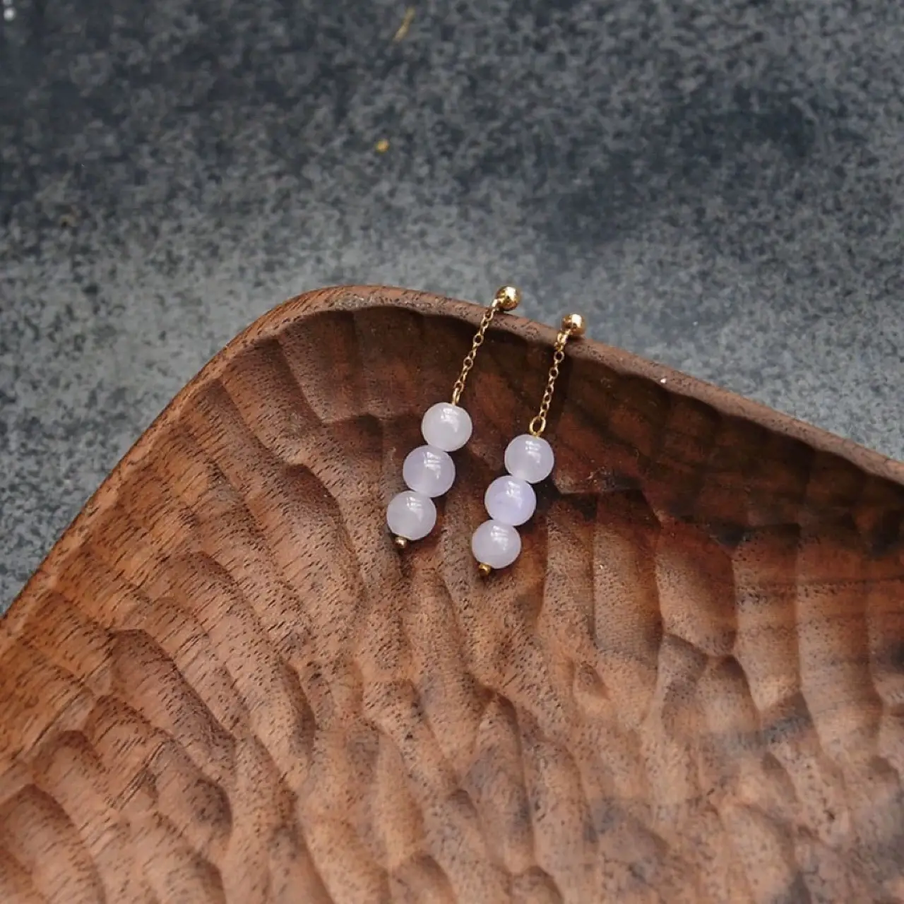Long White Jade Earrings for Women S925 Silver