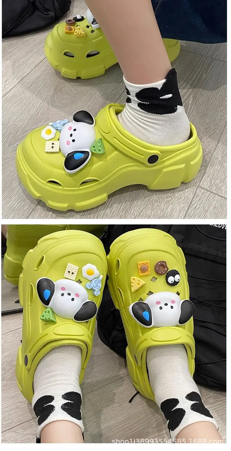Women's Green Croc Sandals Summer New — feature 5