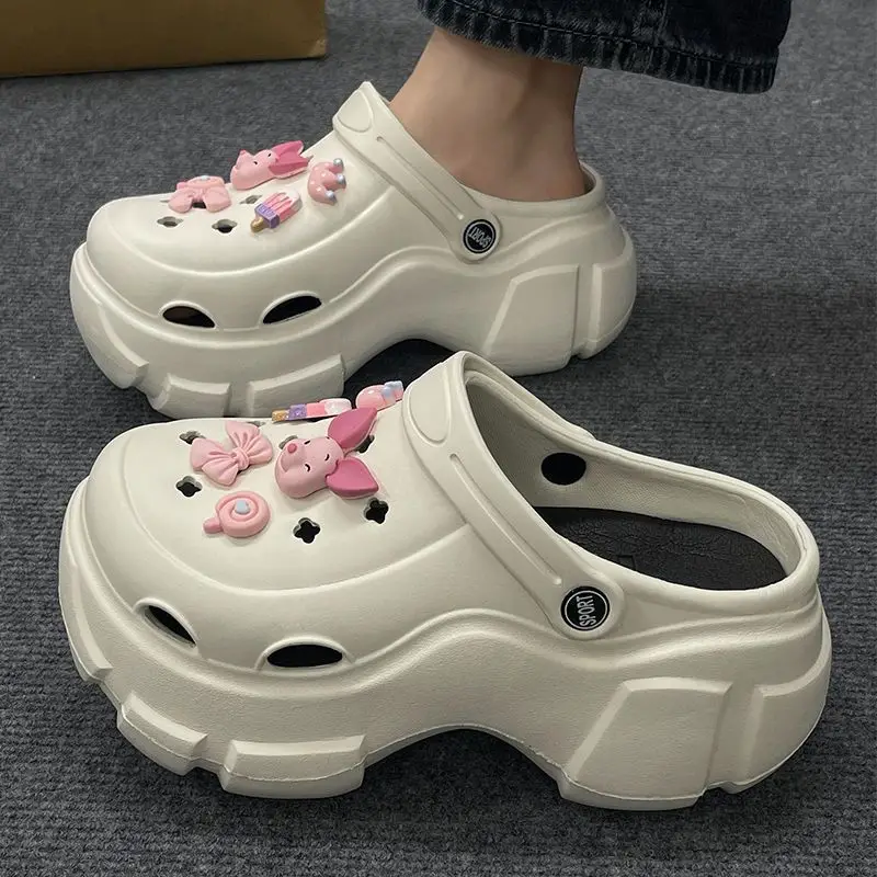 Women's Green Croc Sandals Summer New - Image 24
