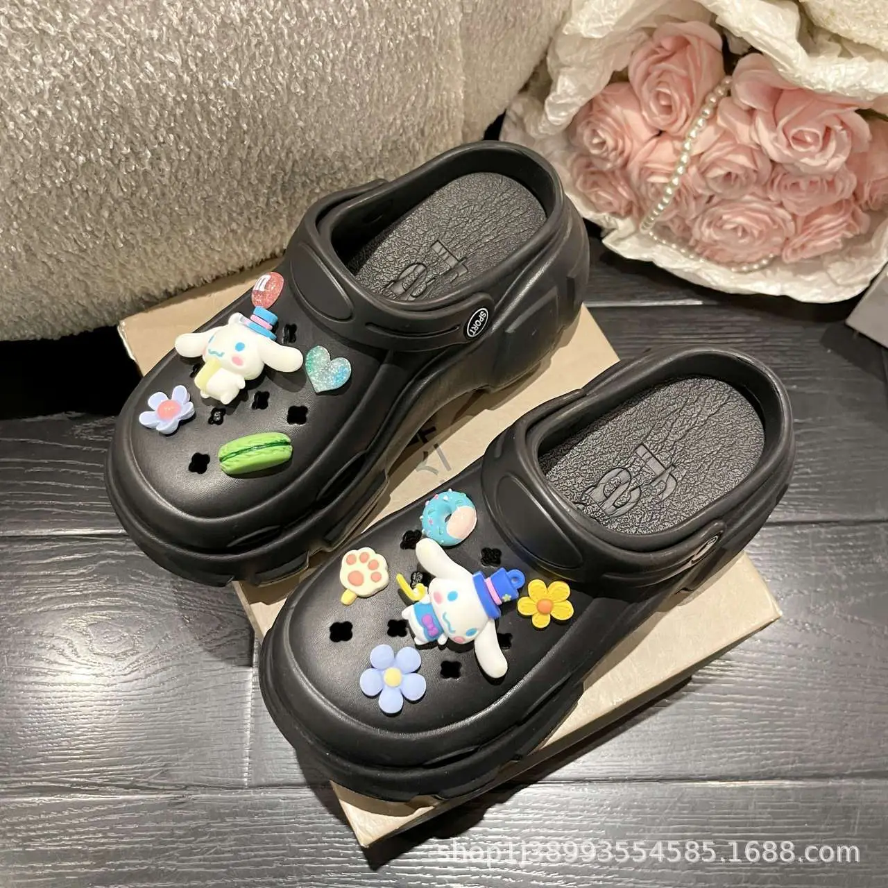 Women's Green Croc Sandals Summer New - Image 36