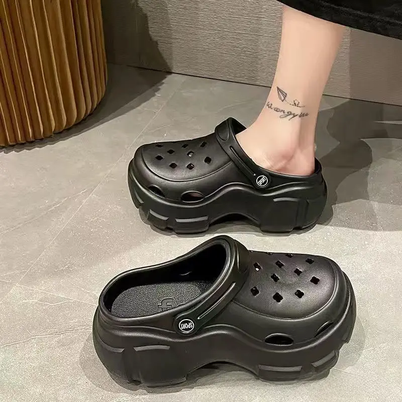 Women's Green Croc Sandals Summer New - Image 81