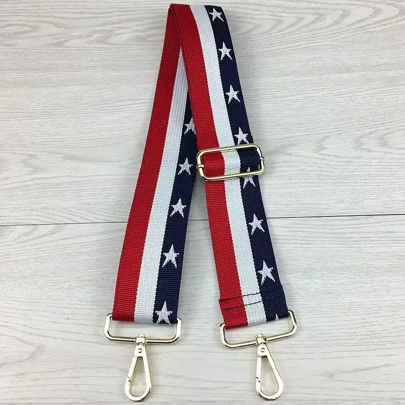 Colorful Geometric Crossbody Strap Adjustable Silver Buckle - Image 8