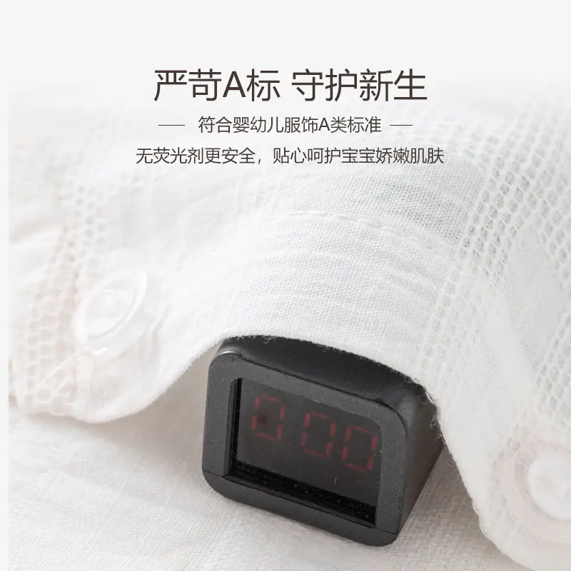 Digital Temperature Display Baby T-Shirt White - Image 7