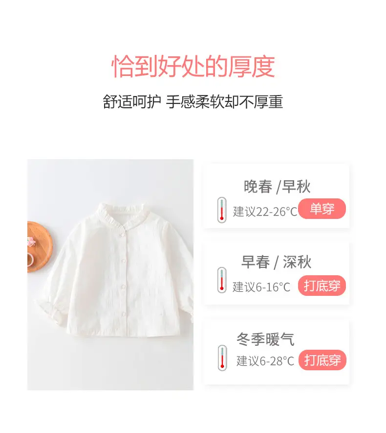 Digital Temperature Display Baby T-Shirt White — feature 9