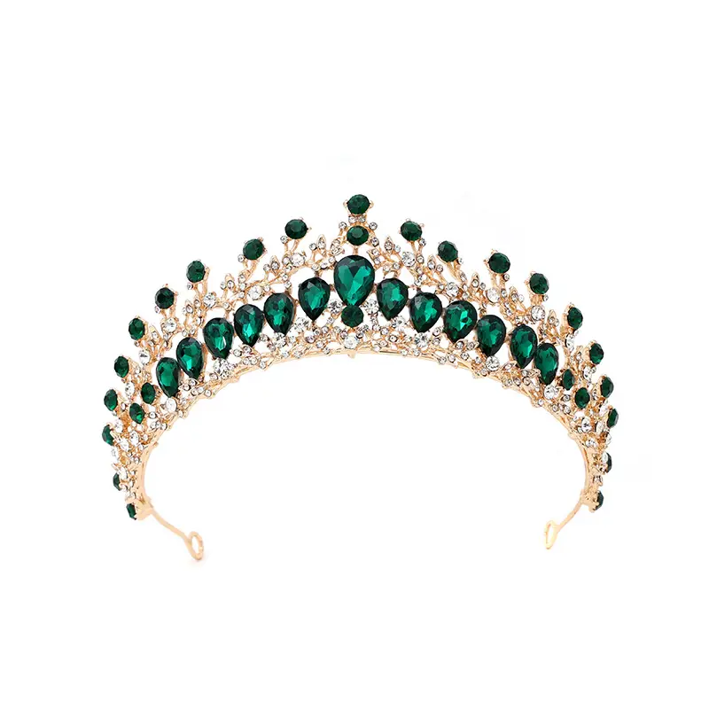 Red Gemstone Bridal Crown for Women