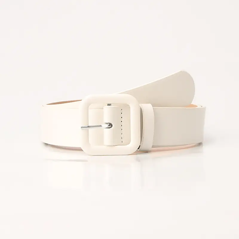 Candy-Colored Women's European Belt with Buckle - Image 2