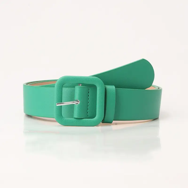 Candy-Colored Women's European Belt with Buckle - Image 6
