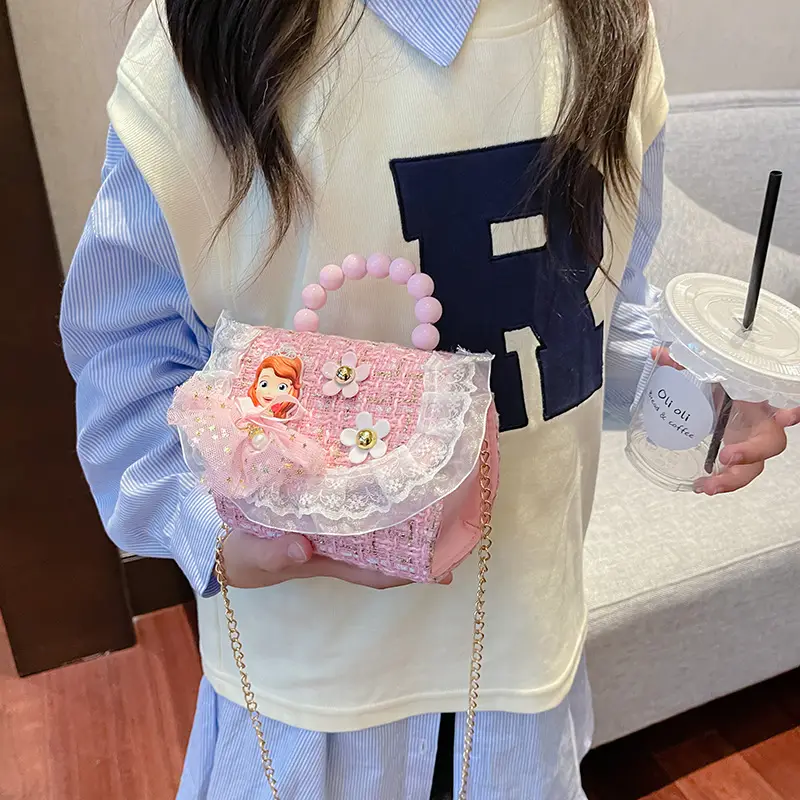 New Kids' Trendy Pearl Handbag Crossbody Bag