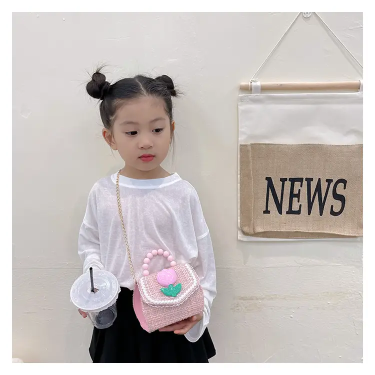 New Kids' Trendy Pearl Handbag Crossbody Bag — feature 10